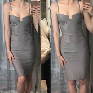 Rare London Grey Body Con Dress